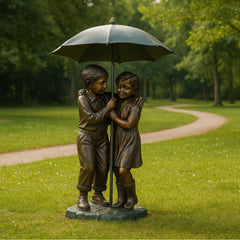 Bronzen beeld kinderen - Doika