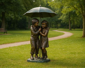 Bronzen beeld kinderen - Doika