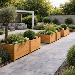 Houten plantenbak vierkant - Doika