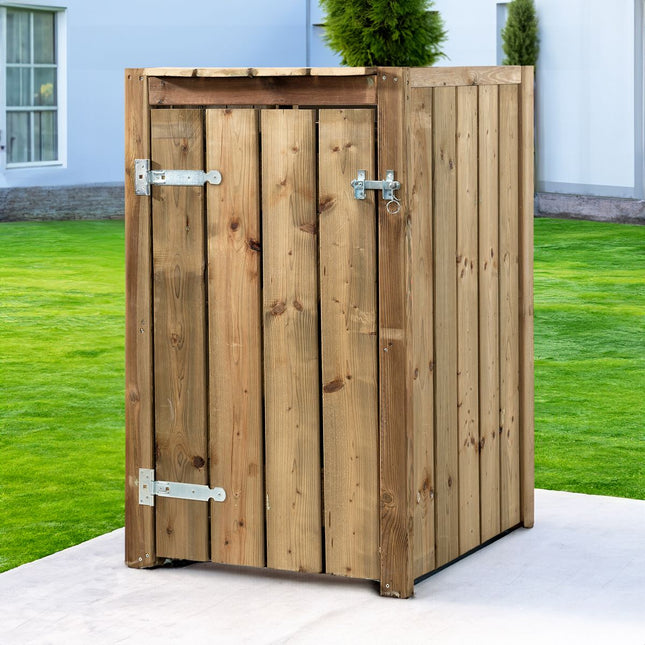 Transformateur de poubelle 1x 240 litres 73x87,5x119cm Bois imprégné