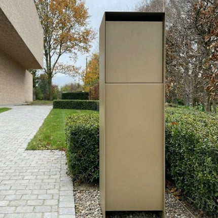 Anodic Bronze Pakketbrievenbus GB005 Achteruitname - Doika - Pakketbrievenbus - Geroba -  - PakunZAB1
