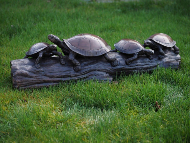 Bronzen beeld 4 Schildpadden 29x30x90cm - Doika - Bronzen beeld - Doika - 5410807014684 - B1468-1