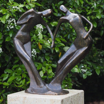 Bronzen beeld Abstract danspaar / groot model 61x29x59cm - Doika - Bronzen beeld - Doika - 5410807027202 - AN0720BR-BI-L