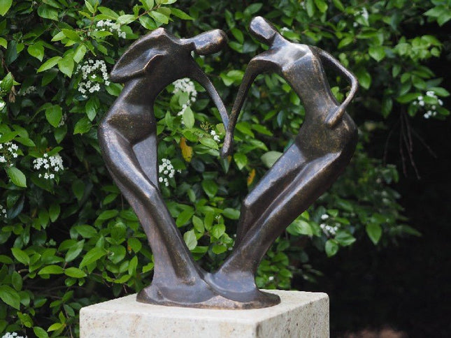 Bronzen beeld Abstract danspaar / groot model 61x29x59cm - Doika - Bronzen beeld - Doika - 5410807027202 - AN0720BR-BI-L