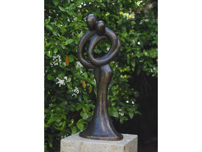 Bronzen beeld Abstract liefdespaar 80 cm 79x32x24cm - Doika - Bronzen beeld - Doika - 5410807007198 - AN0719BR-BI-L