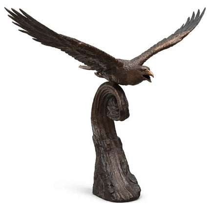 Bronzen Beeld Arend op Golf 47x78x78 cm - Doika - Bronzen beeld - Thermobrass - 5410807015742 - B1574
