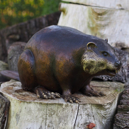 Bronzen beeld Bever 22x25x70cm 8kg - Doika - Bronzen beeld - Doika - 5410807180624 - B18062