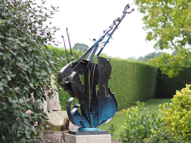 Bronzen beeld Cello modern sculptuur 149x88x28cm - Doika - Bronzen beeld - Doika - 5410807022894 - AN2289BR-HP