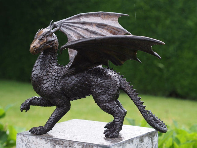 Bronzen beeld Draak 30x34x35cm - Doika - Bronzen beeld - Doika - 5410807023082 - AN2308BR-B