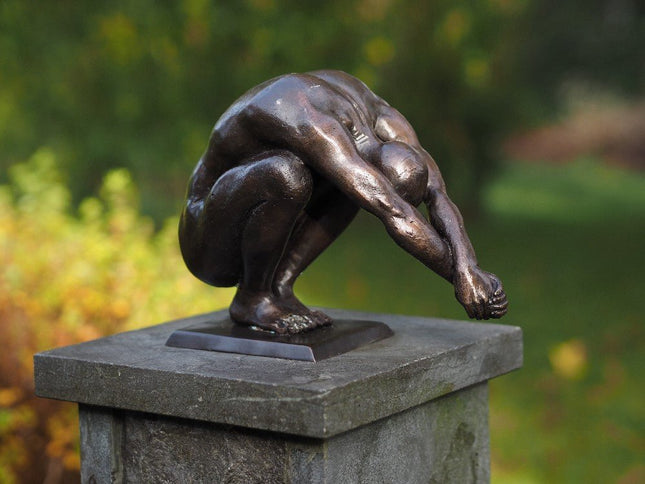 Bronzen beeld Duiker 19x11x25cm - Doika - Bronzen beeld - Doika - 5410807013007 - AN1300BR-B