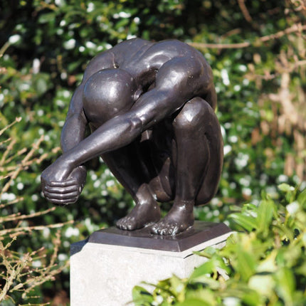 Bronzen beeld Duiker 49x30x63cm 21kg - Doika - Bronzen beeld - Doika - 5410807913000 - B1300