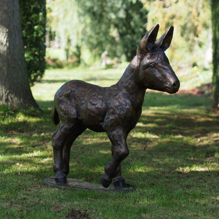 Bronzen beeld Ezel veulen 93x30x90cm 26kg - Doika - Bronzen beeld - Doika - 5410807119235 - PB61192-3