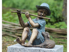 Bronzen beeld Fluitspeler met lam 38x43x36cm - Doika - Bronzen beeld - Doika - 5410807006870 - GA0687BRW-V-F