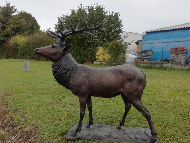 Bronzen beeld Groot hert 200x105x180cm 140kg - Doika - Bronzen beeld - Doika - 5410807610398 - PB61039