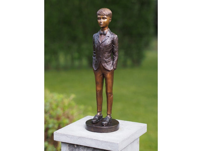 Bronzen beeld Jongen 42x11x15cm - Doika - Bronzen beeld - Doika - 5410807013120 - AN1312BR-B
