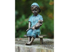 Bronzen beeld Jongen met hond 15x8x8cm - Doika - Bronzen beeld - Doika - 5410807021262 - AN2126BRW-V