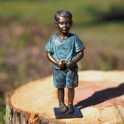 Bronzen beeld Jongentje 20x5x8cm - Doika - Bronzen beeld - Doika - 5410807014929 - BS1492B