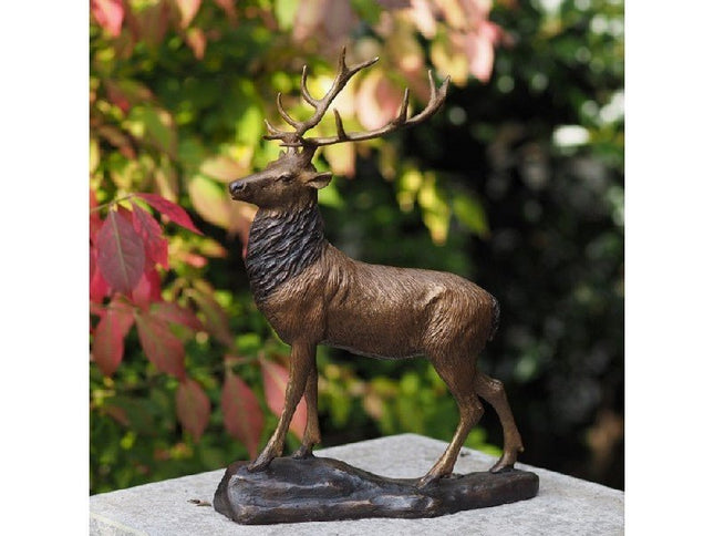 Bronzen beeld Klein hert 28x12x32cm - Doika - Bronzen beeld - Doika - 5410807011850 - AN1185BR-B