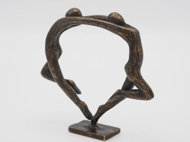 Bronzen beeld Klein modern danspaar 10x3x13cm - Doika - Bronzen beeld - Doika - 5410807028315 - AN2831BR-BI