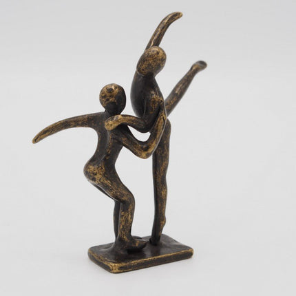 Bronzen beeld Klein modern danspaar 11x3x9cm - Doika - Bronzen beeld - Doika - 5410807028308 - AN2830BR-BI