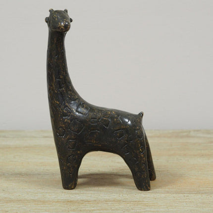 Bronzen beeld Kleine giraf 17x5x9cm - Doika - Bronzen beeld - Doika - 5410807021323 - AN2132BR-BI