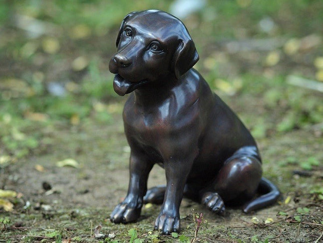 Bronzen beeld Kleine labrador 24x15x22cm - Doika - Bronzen beeld - Doika - 5410807206782 - GA0678BR-B