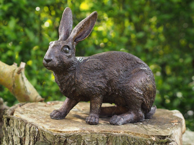 Bronzen beeld Konijn 28x16x34cm - Doika - Bronzen beeld - Doika - 5410807982402 - AN9824BR-B