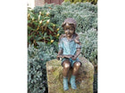 Bronzen beeld Lezend meisje 20x7x8cm - Doika - Bronzen beeld - Doika - 5410807014998 - AN1499BRW-V