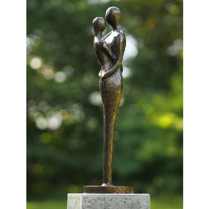 Bronzen beeld Liefdespaar ipx11x11cm - Doika - Bronzen beeld - Doika - 5410807006368 - AN0636BR-BI
