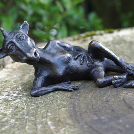 Bronzen beeld Liggende draak 8x8x18cm - Doika - Bronzen beeld - Doika - 5410807013717 - AN1371BR-B