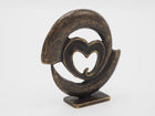 Bronzen beeld Mini modern hart 10x3x10cm - Doika - Bronzen beeld - Doika - 5410807028339 - AN2833BR-BI