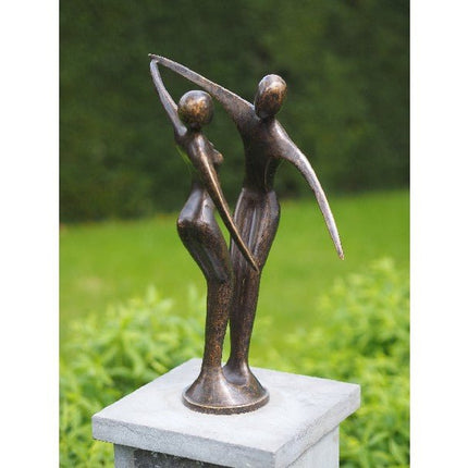 Bronzen beeld Modern danspaar 42x18x24cm - Doika - Bronzen beeld - Doika - 5410807019757 - AN1975BR-BI