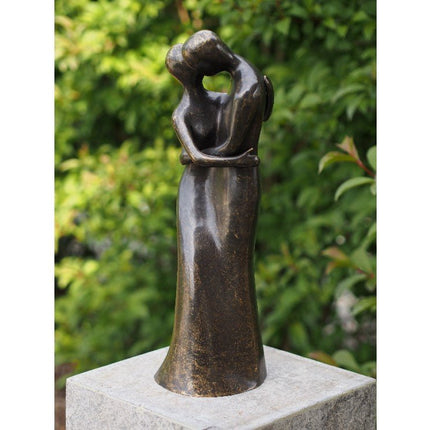 Bronzen beeld Modern liefdespaar 48x18x16cm - Doika - Bronzen beeld - Doika - 5410807016374 - AN1637BR-BI