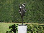 Bronzen beeld Moderne familie van 4 h 65 cm 65x23x23cm - Doika - Bronzen beeld - Doika - 5410807027554 - AN2755BR-BI