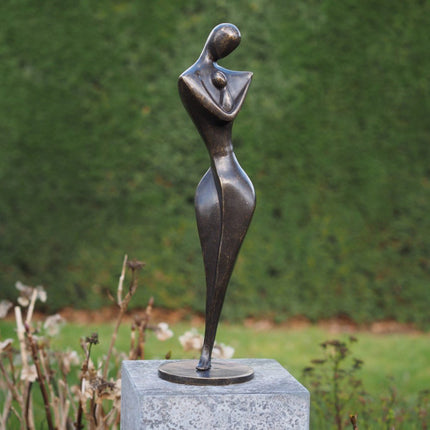 Bronzen beeld Moeder met kind 54x15x15cm - Doika - Bronzen beeld - Doika - 5410807029350 - AN2935BR-BI