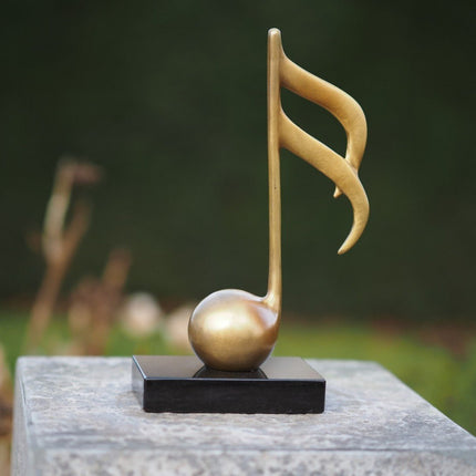 Bronzen beeld Muzieknoot 23x7x14cm - Doika - Bronzen beeld - Doika - 5410807029169 - AN2916BR-HP