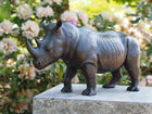 Bronzen beeld Neushoorn 27x16x51cm - Doika - Bronzen beeld - Doika - 5410807913529 - AN1352BR-B