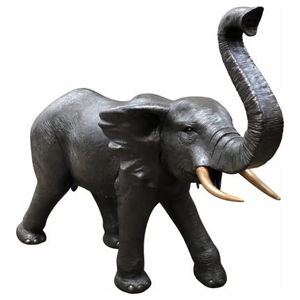 Bronzen beeld Olifant Met Slurf Naar Voor 190x68x150 cm - Doika - Bronzen beeld - Thermobrass - 5410807015605 - B1560