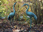 Bronzen beeld Paar kraanvogels 98x24x53cm - Doika - Bronzen beeld - Doika - 5410807011782 - AN1178BR-V-F
