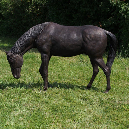 Bronzen beeld Paard hoofd naar omlaag 150x55x230cm 300kg - Doika - Bronzen beeld - Doika - 5410807011553 - B1155R