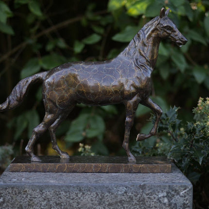 Bronzen beeld Paard hot patina 37x14x44cm - Doika - Bronzen beeld - Doika - 5410807025635 - AN2563BRW-HP