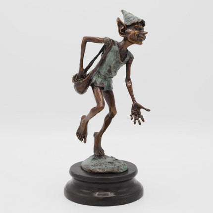 Bronzen beeld Pixie 27x12x13cm - Doika - Bronzen beeld - Doika - 5410807012406 - AN1240BR-B