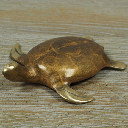 Bronzen beeld Schildpad 3x13x11cm - Doika - Bronzen beeld - Doika - 5410807004906 - OC0490BR-HP