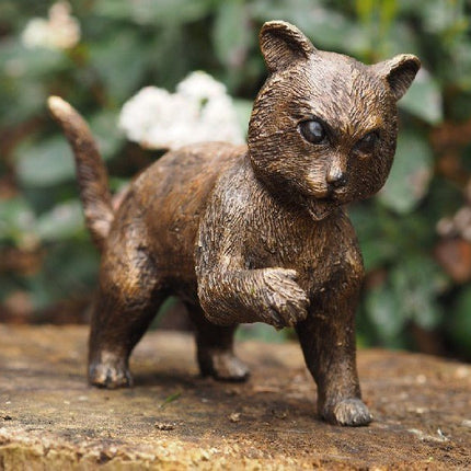 Bronzen beeld Staande poes 10x6x15cm - Doika - Bronzen beeld - Doika - 5410807022719 - AN2271BR-B
