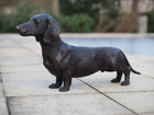 Bronzen beeld Tekkel 33x17x69cm - Doika - Bronzen beeld - Doika - 5410807014707 - B1470