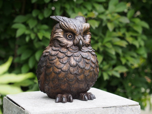 Bronzen beeld Uil 24x16x18cm - Doika - Bronzen beeld - Doika - 5410807014462 - BS1446B