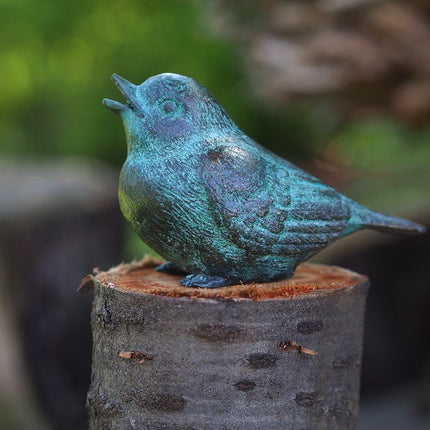 Bronzen beeld Vogel 8x6x12cm - Doika - Bronzen beeld - Doika - 5410807013205 - AN1320BR-V