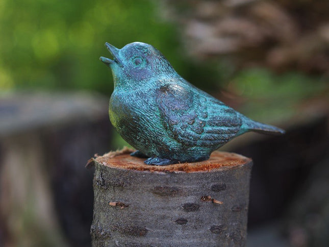 Bronzen beeld Vogel 8x6x12cm - Doika - Bronzen beeld - Doika - 5410807013205 - AN1320BR-V