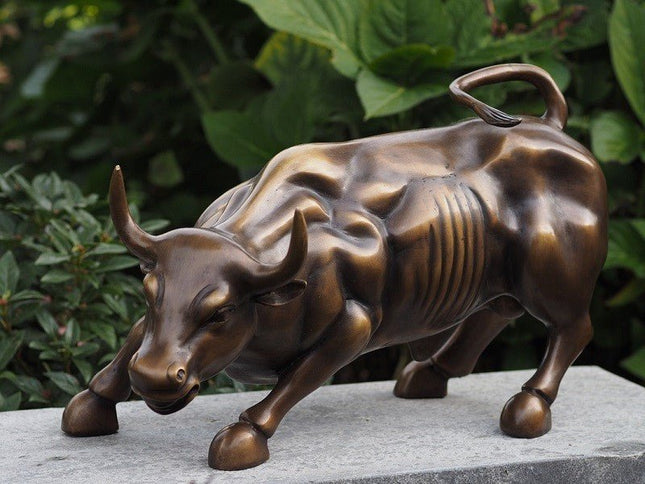 Bronzen beeld Wall street bull 24x20x42cm - Doika - Bronzen beeld - Doika - 5410807022054 - AN2205BR-B