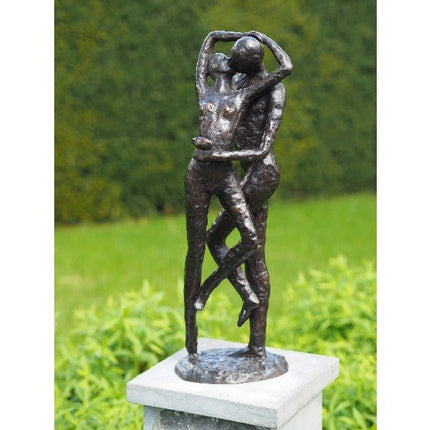 Bronzen beeld Zoenend liefdespaar 54x15x18cm - Doika - Bronzen beeld - Doika - 5410807009284 - AN0928BR-BI